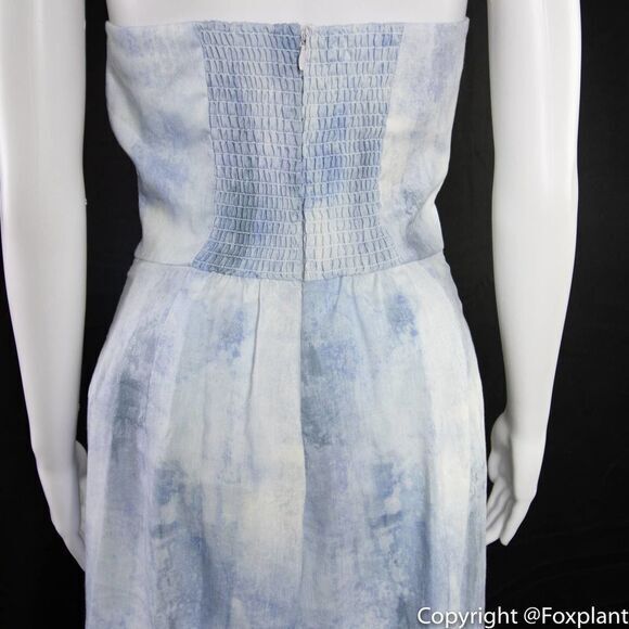 NEW Petersyn Bruna Linen Blend Playsuit in Blue‎ Grotto Size XS - Picture 14 of 15